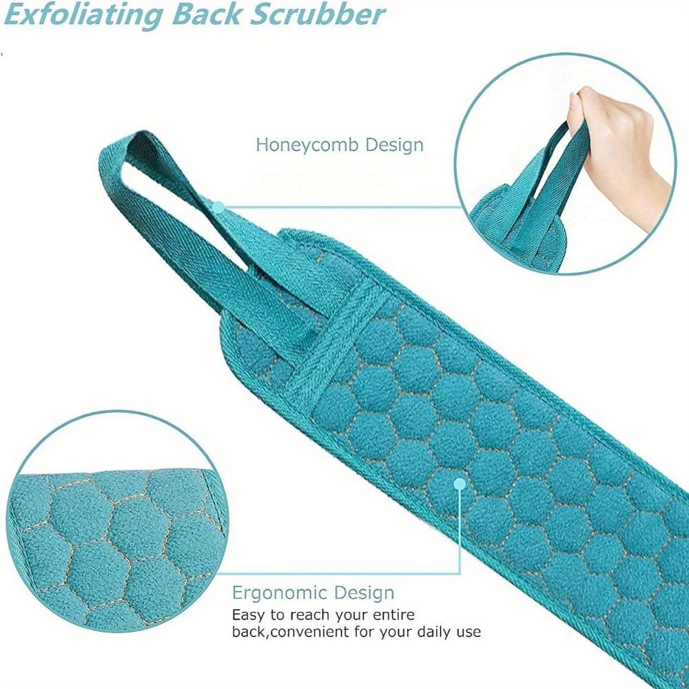 Luxurious Bath Set: Exfoliating Towel, Bath Ball, Back Scrubber - Shower Essential for Spa Experience