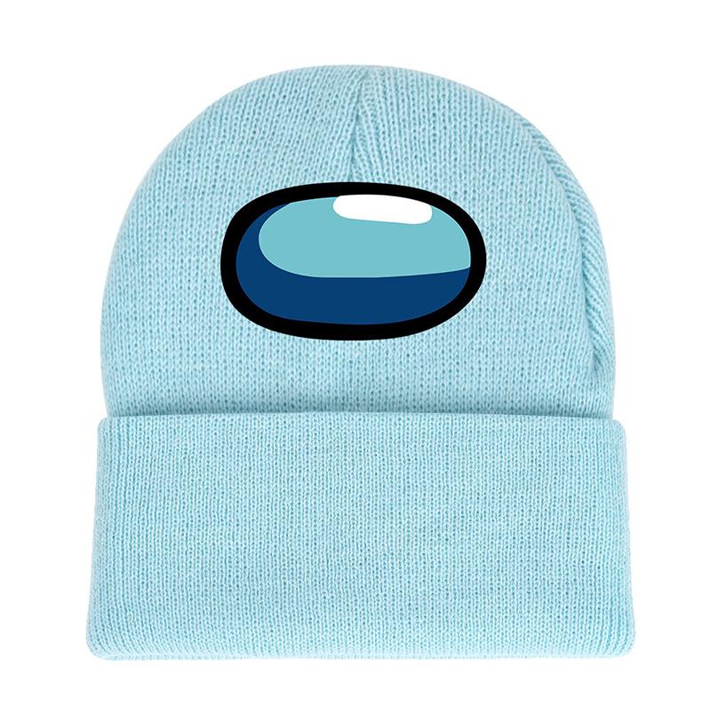 

Унисекс Взрослые Зимняя Вязаная Шапка Бини Мальчики Девочки Теплая Шапка Шерстяная LightBlue