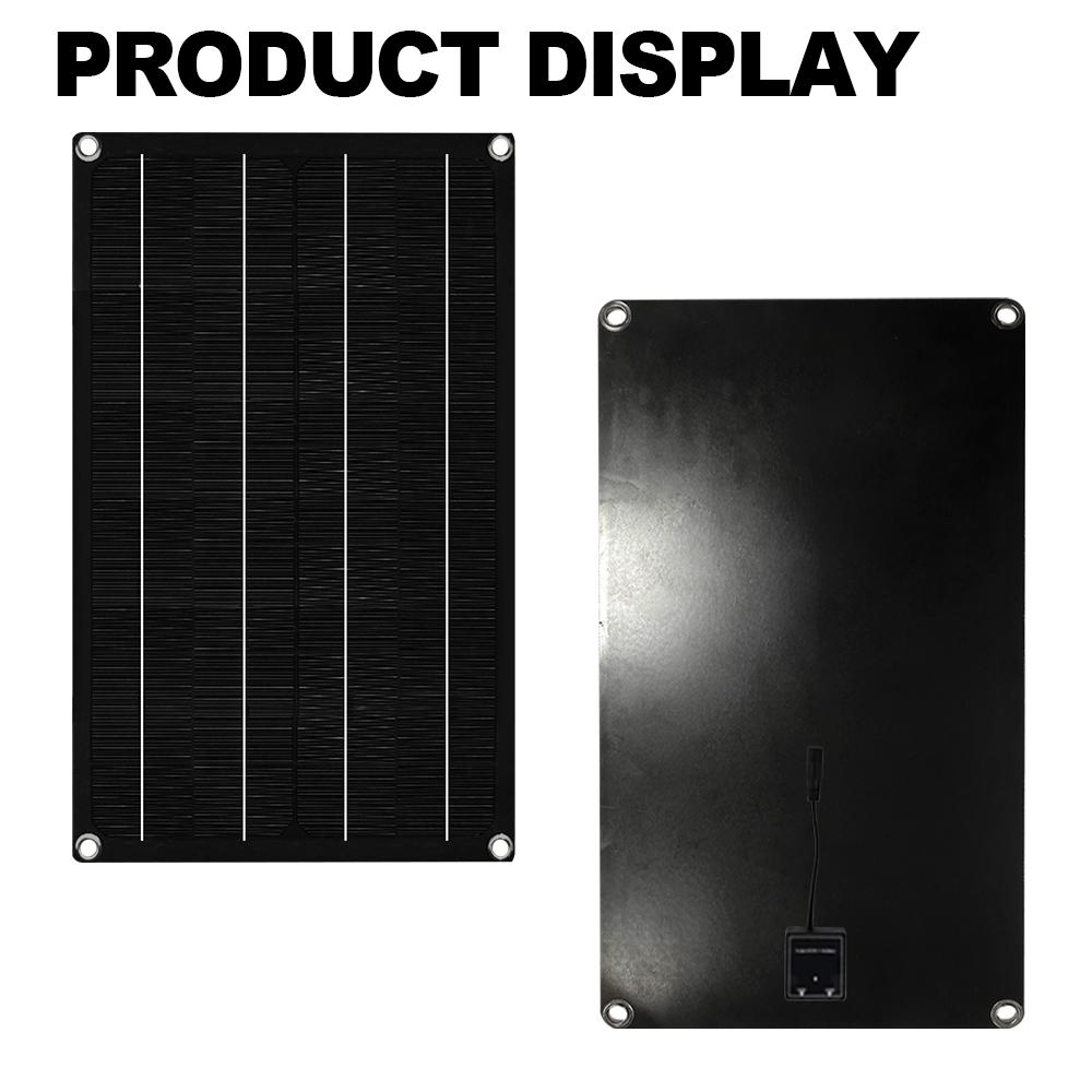 SOECOPO 1600W Portable Solar Panel Kit 18V Flexible solar Panels*2 for Camping Includes Free 100A Controller 2-meter cable