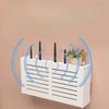 Home Wohnzimmer TV-Set-Top-Box-Rack, wandmontierte WLAN-Blockierungshalterung, stanzfreie Router-Aufbewahrungsbox