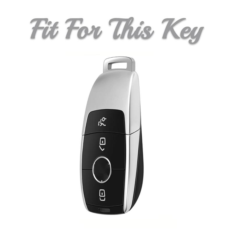3 Buttons Tpu Car Key Case Cover For Mercedes Benz E C S Glc Class E200 E400 E63 W213 S550 S560 C260 A200 Key Holder Keychain