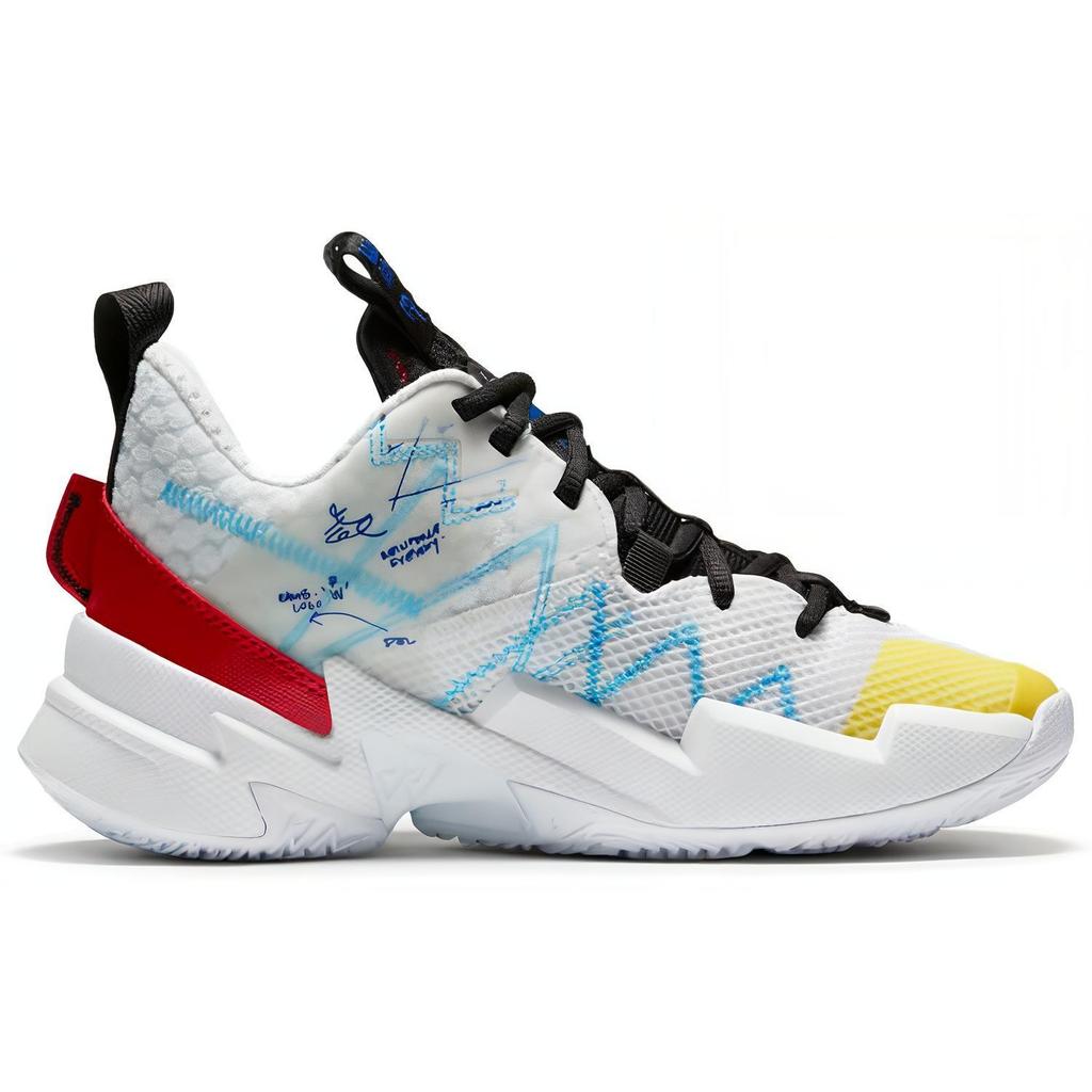 (GS) Air Jordan Why Not Zer0.3 SE 3 'Bianco Giallo Rosso' Bambini CN8107-100
