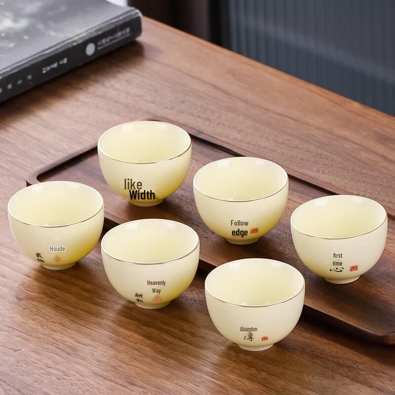 Naijiang Gemstone Yellow Anti-Scald Ceramic Gaiwan