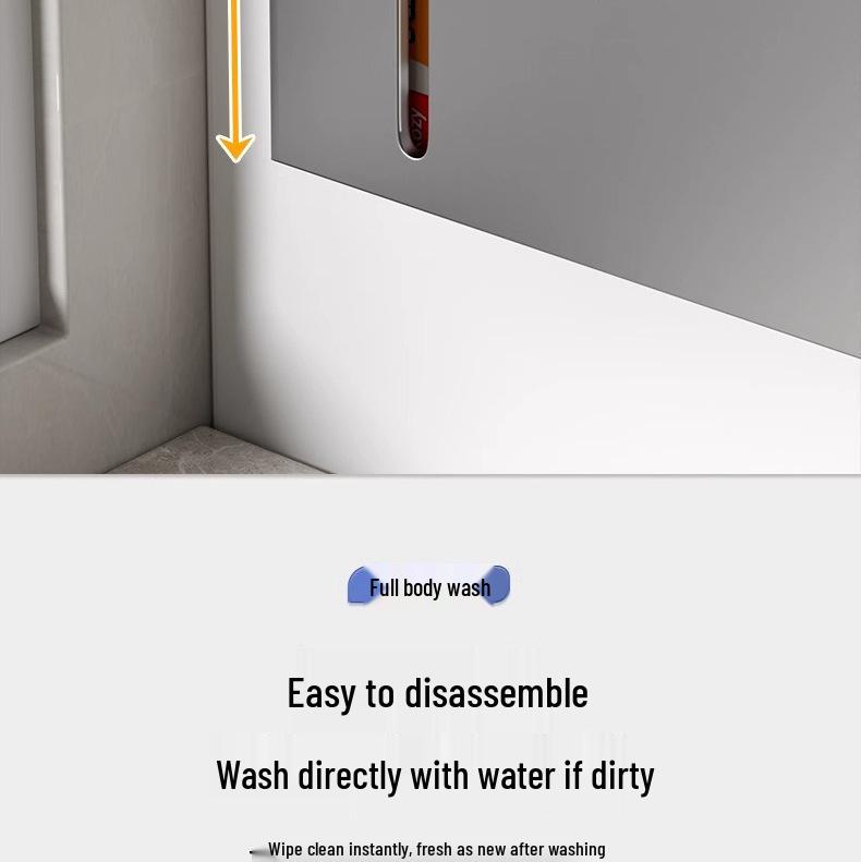 Magnetic Storage Rack for Kitchen Refrigerator - Punch-Free Enamel Board and Fresh-Keeping Film Holder