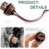 2PCS 7443 Brake Light Bulb Holder, Waterproof LED Bulbs Socket Vehicle Plastic Female Adapter, Turn Signal Lights Brake Lights Socket Pigtail Harness