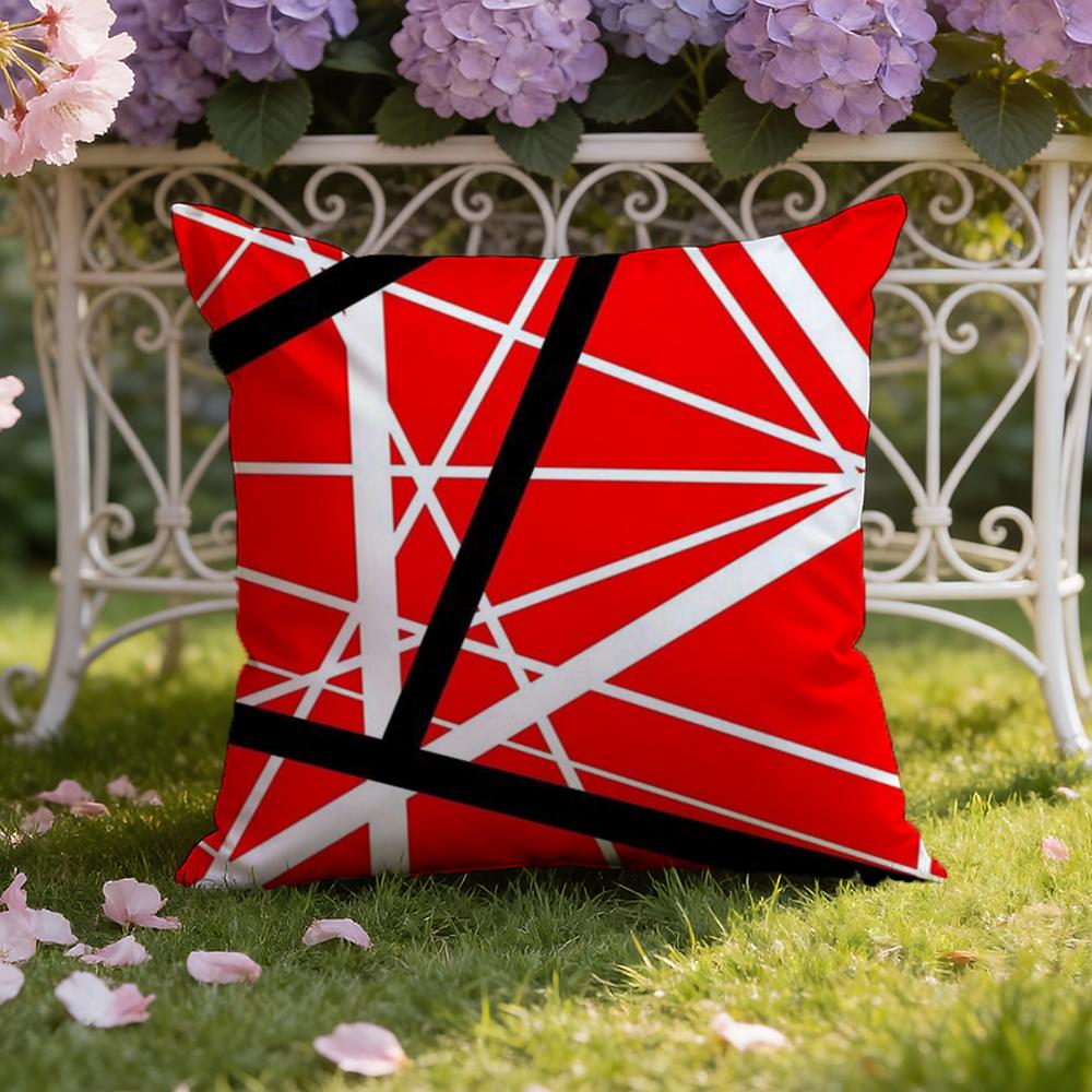 V-Van H-Halen Cushion Cover Home & Car Dual-Scene Pillow Cover: Reversible for Premium Comfort
