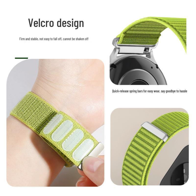 Huawei Watch5 Wilderness Nylon Band - Mountain Pattern. Compatible Samsung Watch7 Universal Band.