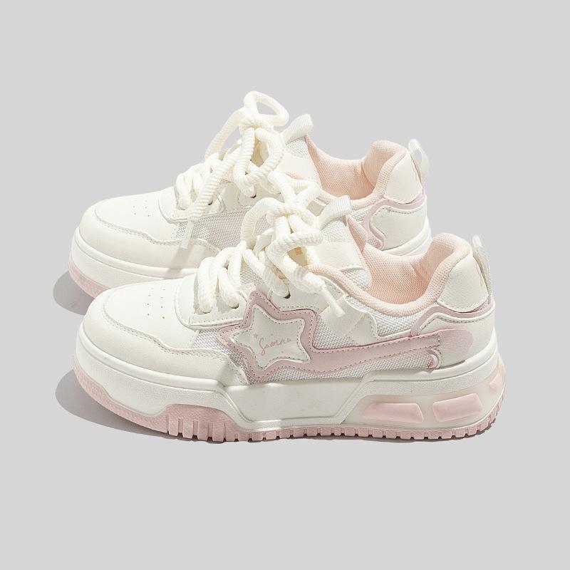 Beier Xingxing Plateauschuhe Großhandel atmungsaktives Netz Koreanische Version Plateau weiße Schuhe B1206