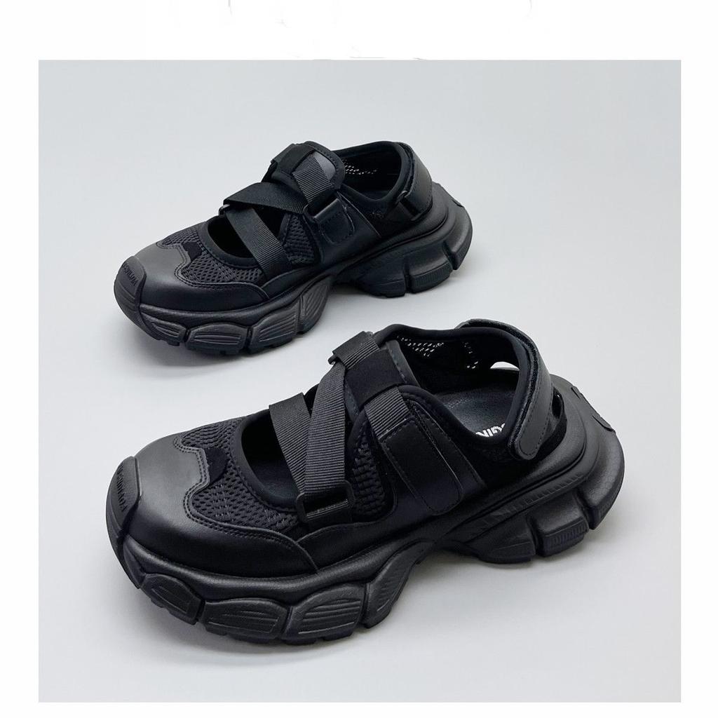 Comfortable Thicksoled Women Shoes Summer New Retro Ladies Casual Slippers Daddy Shoes Sports Sandals Allmatch White Shoes