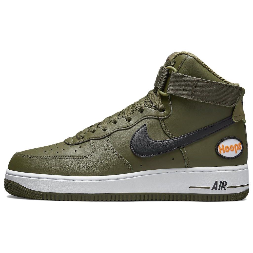 

Nike Air Force 1 High 07 LV8 Hoops Pack - Rough Green Men Sneakers Black Total-Orange DH7453-300 43