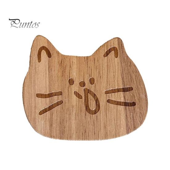 Unique Home Decor Coaster Wooden Coasters Cute Cartoon Animal Heat Insulation Table Mats for Water Cup Mat Coffee Tea Cups Multi-Functional Decoration