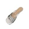 French Beautiful Cool Slippers Women'S Summer Wear Bow Flat Bottom One-Word With Skirt Beach Sandals