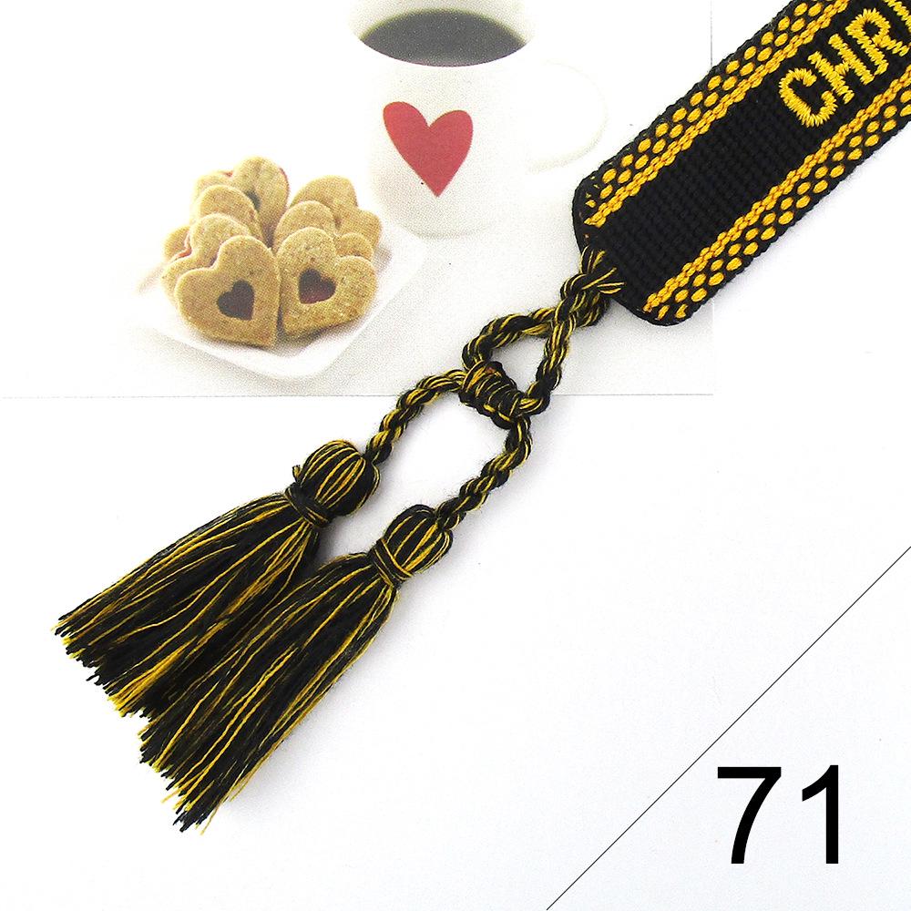 Custom Bohemian Embroidered Bracelet with Tassel and Woven Rope - Handmade Jewelry for Couples and Women