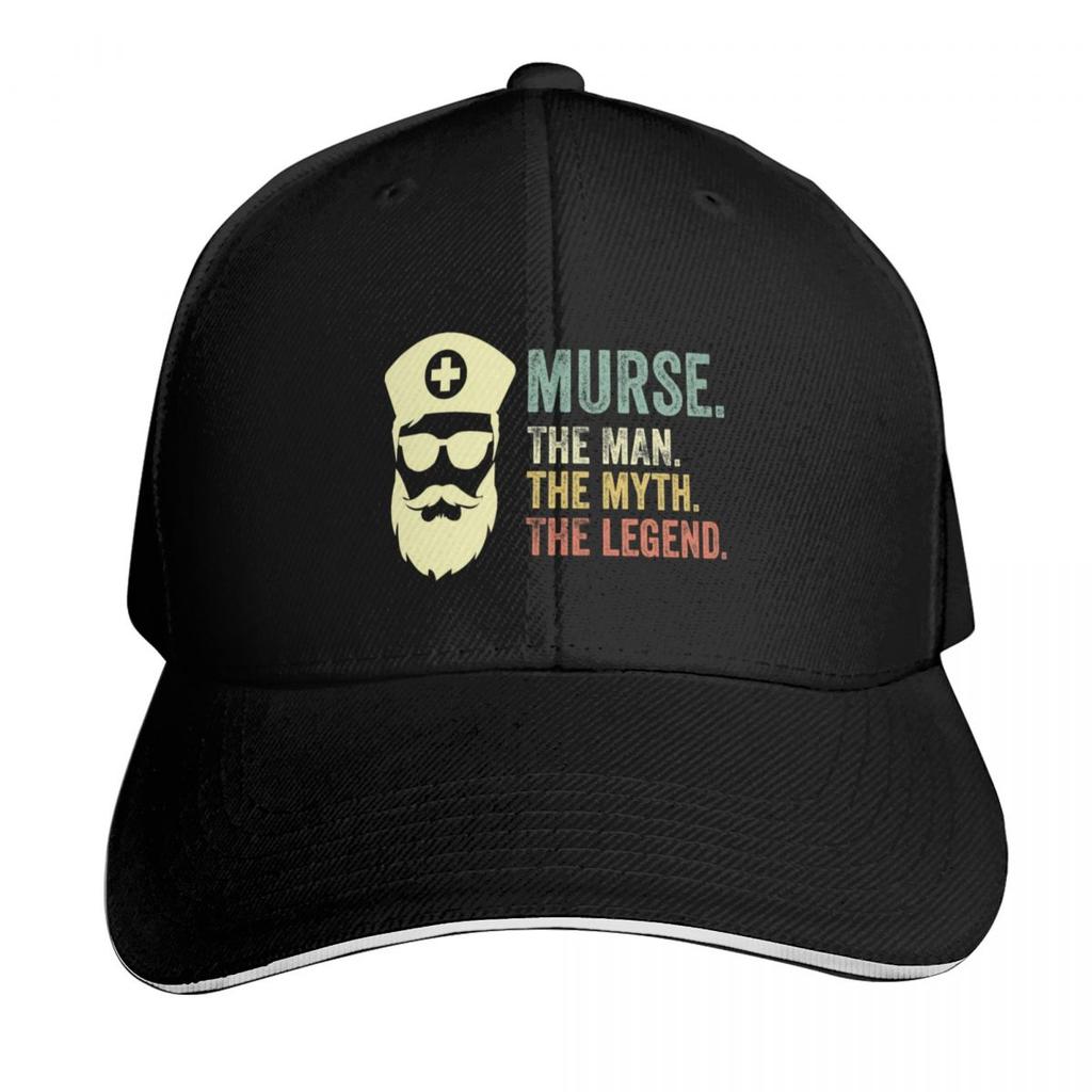 Murse The Unisex The Myth The Legend Baseball Cap Hat Luxury Brand Bobble Hat Hiking Hat Streetwear Caps Unisex Womens