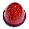 Customize 24V Truck LED Side Marker Lamps with Crystal 16 Universal Cutout, LEDs, Fit, Yellow/Red/White/Amber (6 Red)