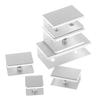 4 st Kvadratiska Glasklämmor Glasfäste Hållare Hyllklämma Aluminiumfäste Stöd För 5 mm 6 mm 8 mm 10 mm 12 mm Tjockleksskiva