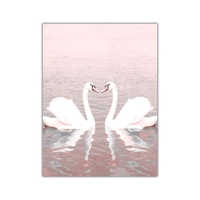 

Розовые сладкие цветы, бабочка, линия поцелуя, абстрактная картина на холсте, постеры, принты, скандинавские настенные художественные картинки для домашнего декора 21*30cm