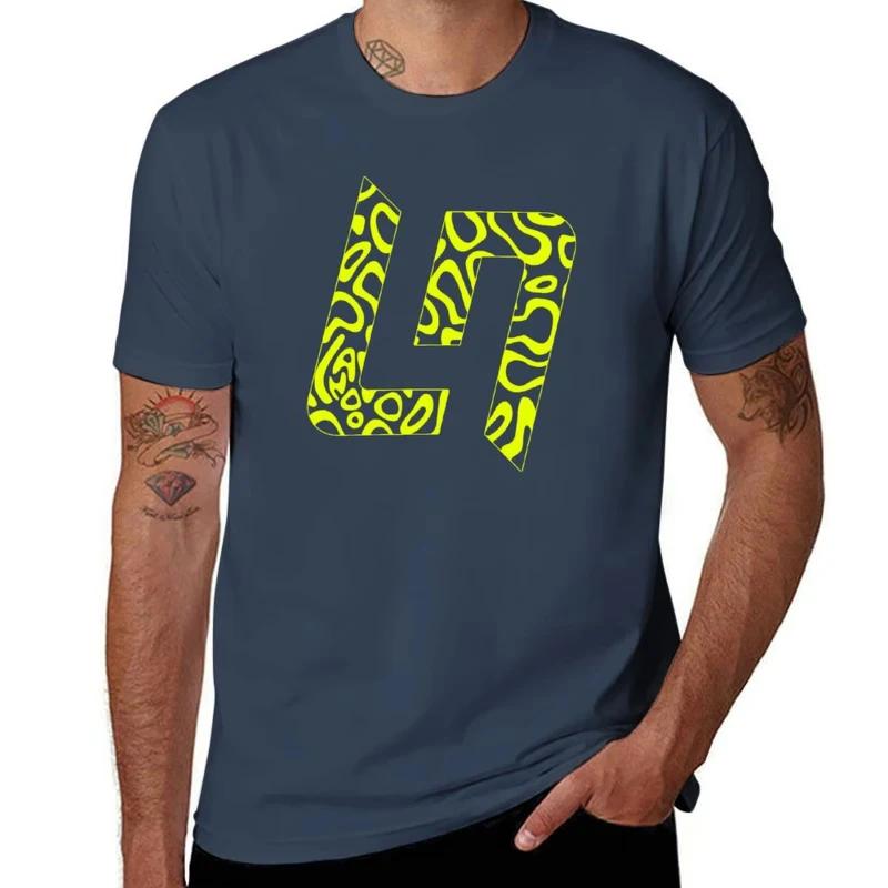 Lando Norris Rennfahrer T-Shirt Luxus Designer lustige Kleidung Herrenbekleidung Baumwoll-T-Shirt Mode schlicht Persönlichkeit Oberteile