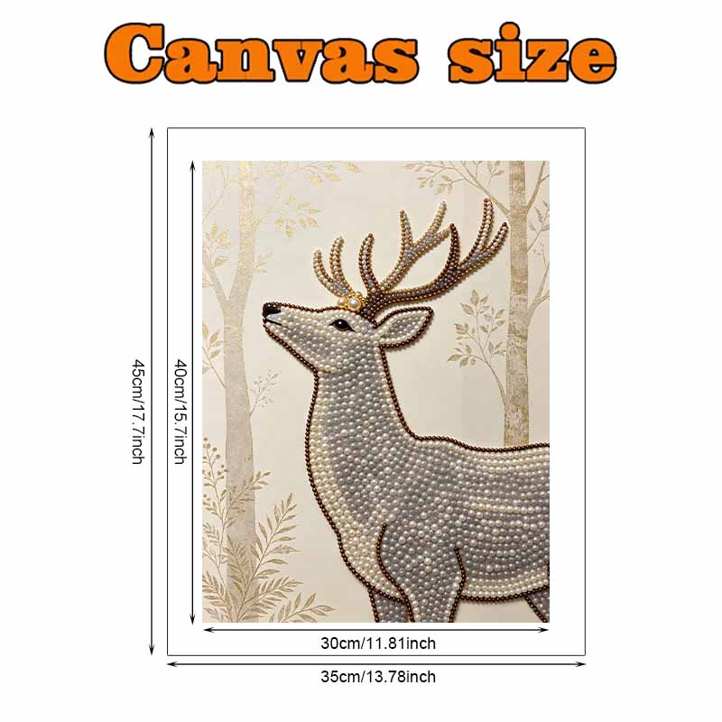 Deer 5D Pearl Painting Handmade DIY Home Office Desktop Decoration Painting ThreedimensionalExquisite Craftsmanship