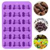 18 Cavity 3D Dog Bone Silicone Cookie Mold Chocolate Candy Ice Cake Mold For Baking Cake Decorating Tools Kitchen Baking Tool