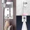 Strong Adhesive Backing Punch-Free Shower Head Bracket Adjustable Angle Design Smooth Edges Handheld Sprayer Holder