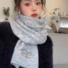 Wire Scarf Winter Girls New Year's Life Red Korean Version Versatile Christmas Scarf To Keep Warm and Advanced