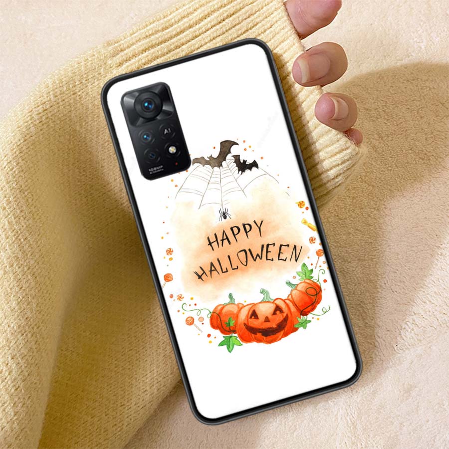 Pumpkin Happy Fall Phone Case For Redmi 13C 14C Note 14 13 Pro Plus 5G Clear Capa 12 12C 10A 10C 10 9A 9C 9T 9 8 Pro Cover TPU S