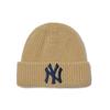 MLB Acrylic Beanies Unisex Brown Fashion 3ABNM0716-50BGS