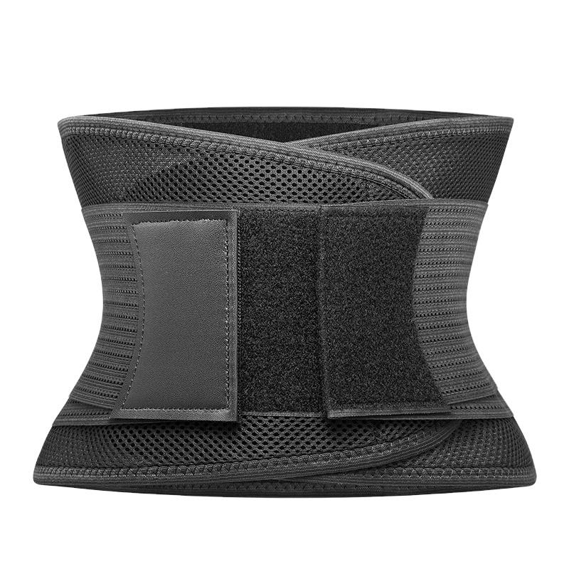 Lumbar Brace Elastic Waist Support Lower Back Support Belt Brace Waist Trimmer Belt OEM ODM Universal Sports Black