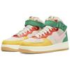 Nike Air Force 1 Mid Vivid Sulfur Rush Orange Men Sneakers White Coconut-Milk Bleached-Coral DR0158-100