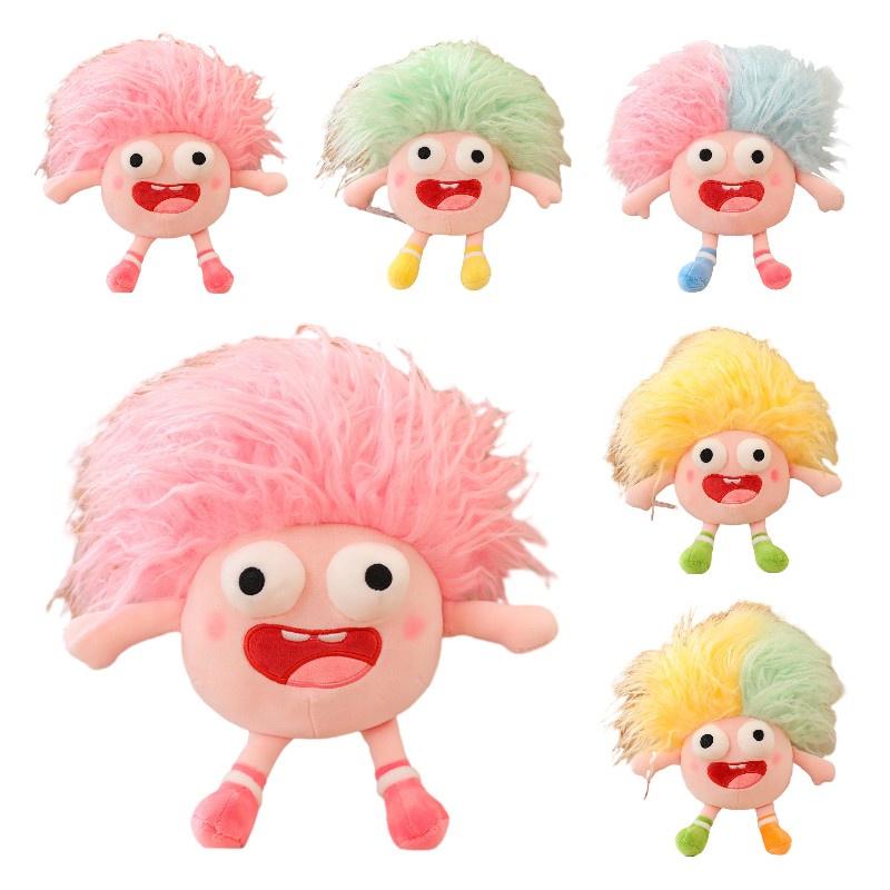 Funny Plush Toy With Big Eyes And Fluffy Hair Perfect For Diy Ugly Dolls In Stock