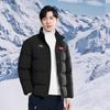 Li Ning Down Jackets Unisex Black Stand Collar Thickened AYMV581-4