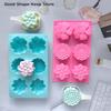 DIY Handmade Fondant Cake Baking Chocolate Sugar Cake Tool 6 Cavity Flowers Silicone Mold Resin Polymer Clay Making Mould