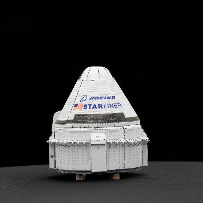 Metal Earth Fascinations, Boeing Starliner 3D puzzle en métal, miniature découpée au Laser