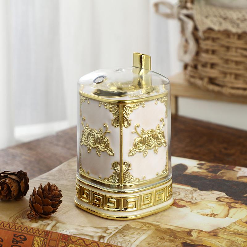 Creative retro press type toothpick holder, fashionable toothpick box, luxurious restaurant, hotel, household toothpick holder,