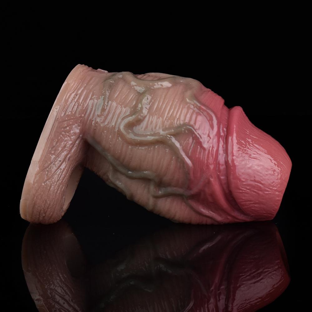 Realistic Silicone Penis Sleeve Extender Condom Cock Enlarger Strap On Adult Dildo Sex Toy