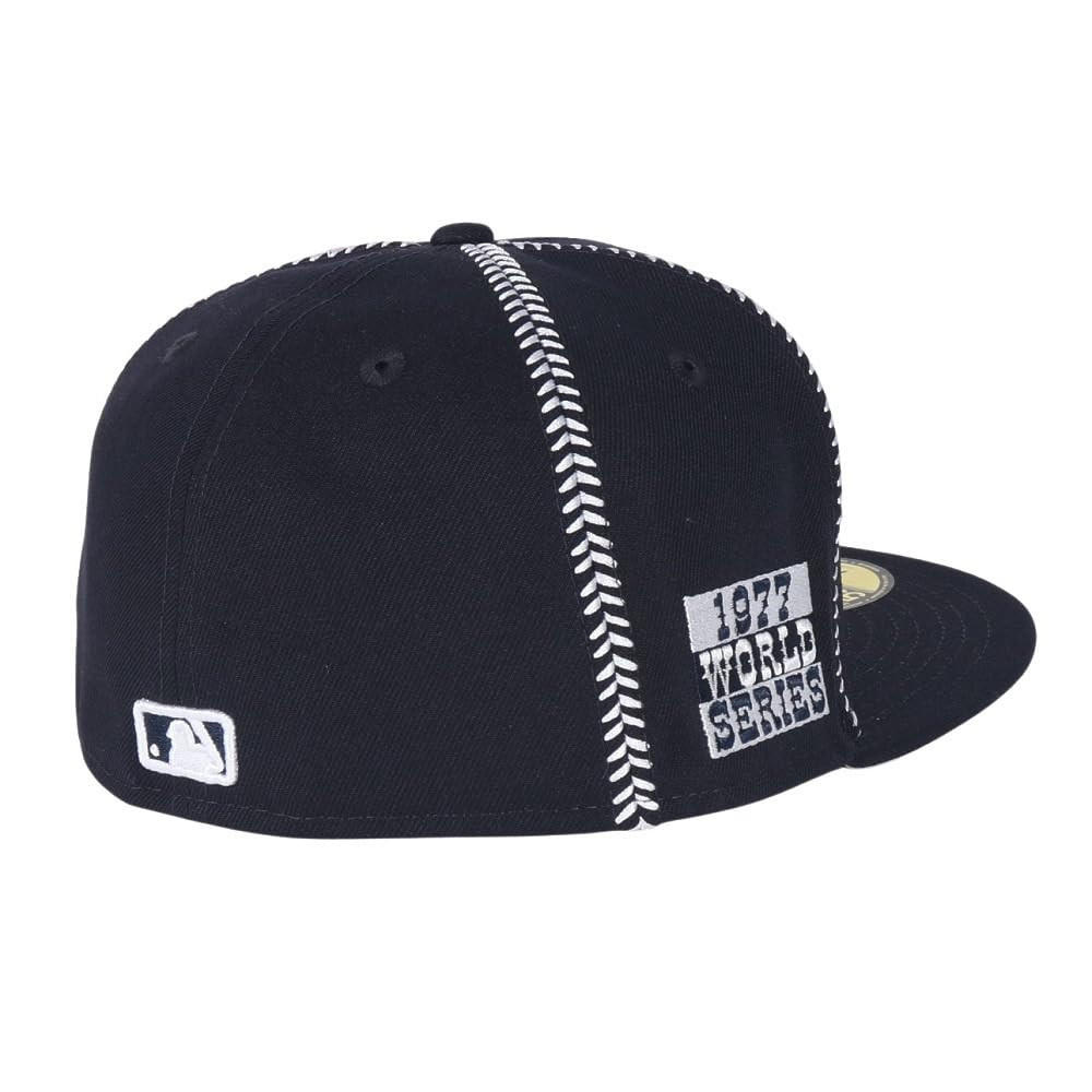 New Era 59FIFTY MLB Ball Stitch NY 7 5950 BALL STITCH WSSP NEYYAN NER36C5358 Cap, Navy, 1/2 inch, NVY, 14388872,