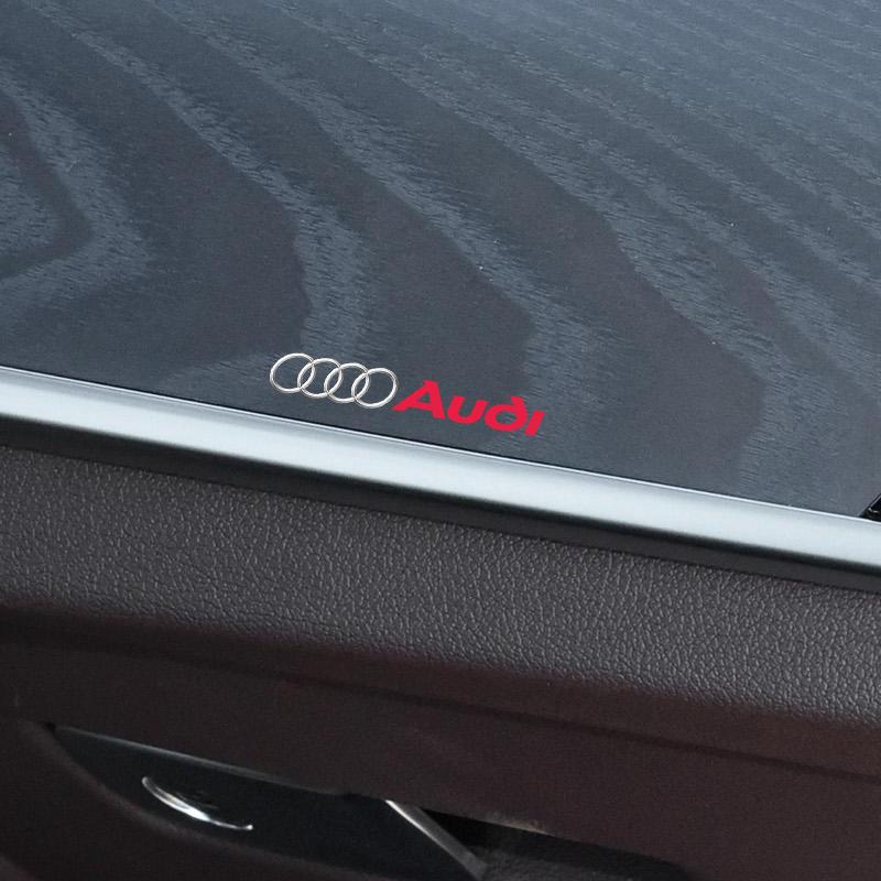 Car Logo Stickers Metal Emblem Decor Decals Accessories For S2 A1 A2 A3 A4 A5 A6 A7 A8 Q1 Q2 Q3 Q4 Q5 Q6 Q7 Q8 B5 B6 B7 B8 C5 C6 C7 C8 S4 S3 S5 S6