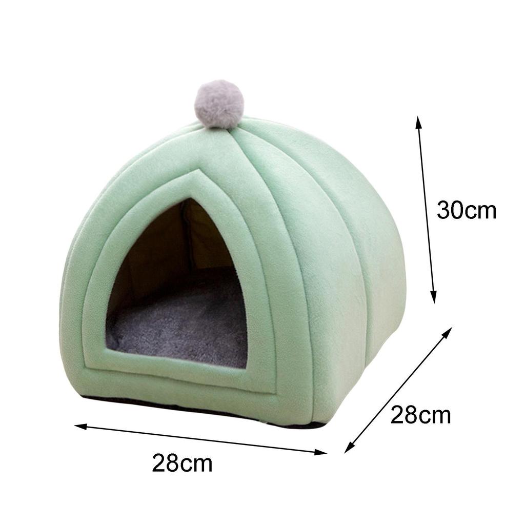 Cat Bed Puppy Kennel Sofa Semi Closed Winter for Cats Dogs Supplies