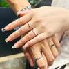 Fashion 925 Sterling Copper Organically Shaped Stacking Rings&Heart&Two-tone Entwined Bands Ring Hot Selling Gift Jewely