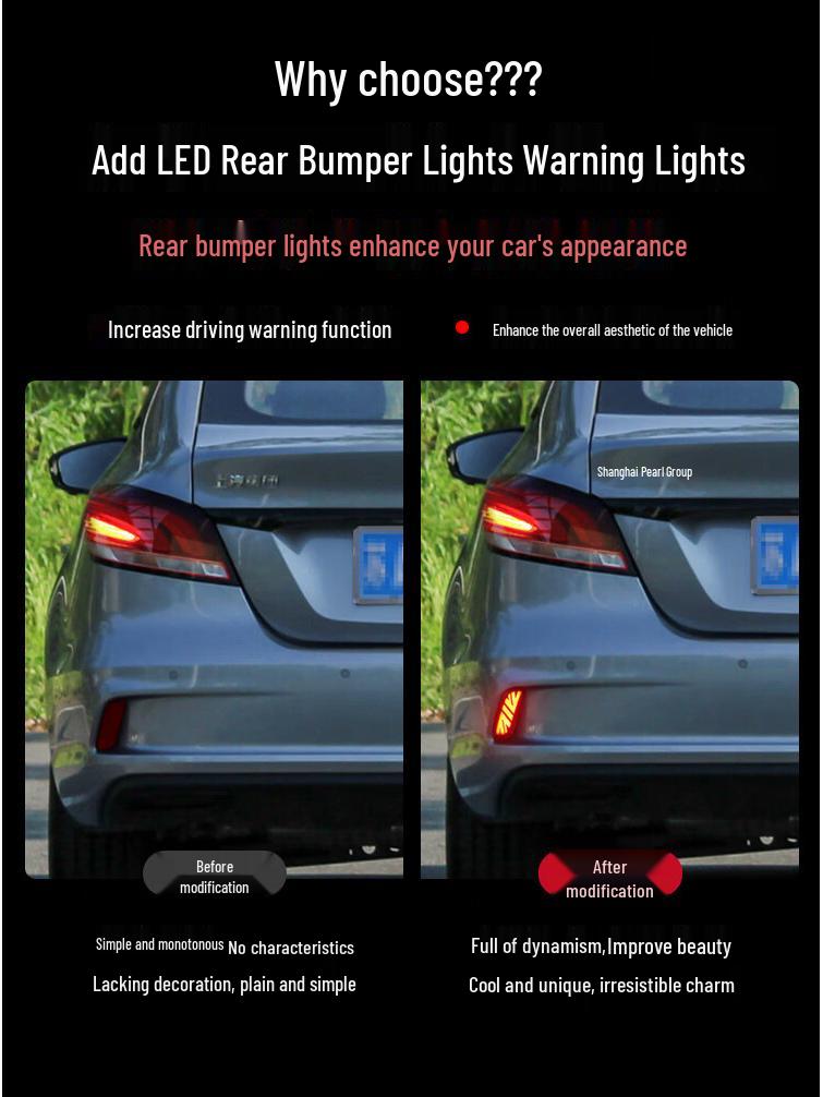 17-19 MG6 Gen 2 Rear Bumper Light: LED Brake & Sequential Turn Signal