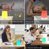 Smart Sleep Aid Night Light and Sound Machine USB Rechargeable Table Lamp with 15 Colors Touch Control Soothing Music Timer for Baby Nursery and Home