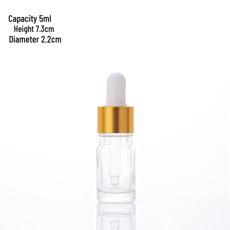 

Transparent Glass Essential Oil Dropper Bottles with Rubber Tips, 5ml to 100ml Sizes Available