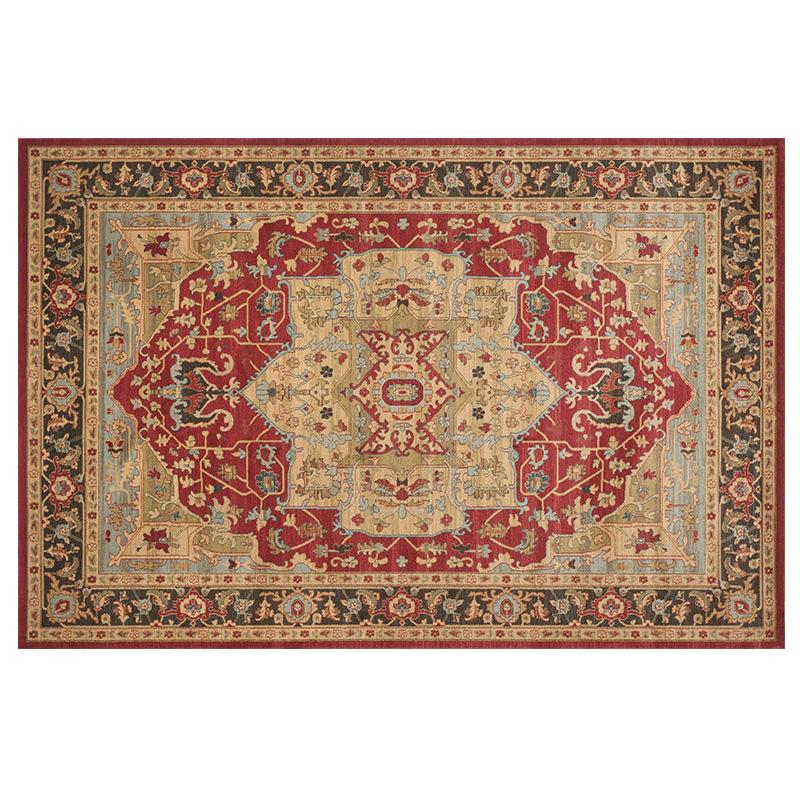 Retro Bohemian Style Carpet Home Large Area Anti Slip Sofa Coffee Table Decoration Carpet
