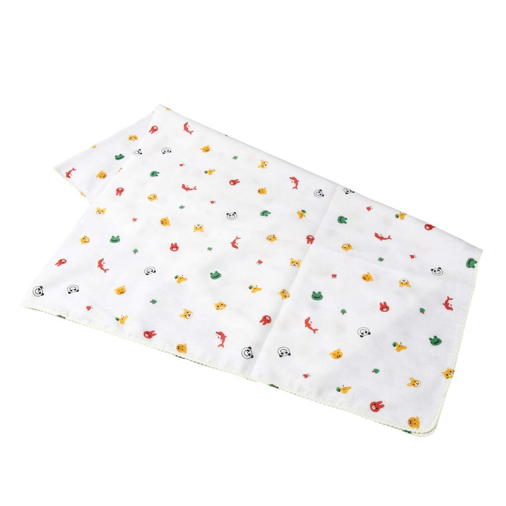 Isamu Shokai Cotton Gauze Bath Made In Animal 65cm X Baby Bath Skincare Perfect for Sensitive and Delicate Skin 100% Towel, Japan, Print, 110cm, &