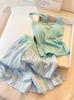Summer pajamas with chest pads women's 1011 new Korean version can be worn outside striped shorts loungewear large size suit