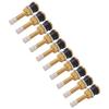 10 Pcs Valve Stems TR500 Straight Brass Heavy Duty Clamp in Tubeless Truck Tire Valve Stem