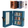 New Wooden Pocket Anxiety Bookshelf Home Decoration Creative Ornament Miniature Bookshelf Portable Rectangular Tiny Book Library