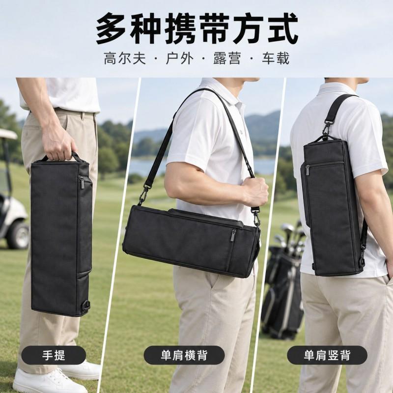 Portable Insulated Cooler Bag Golf Outdoor Travel Beer Wine Canned Drinks With Ice Pack Oxford Fabric Shoulder