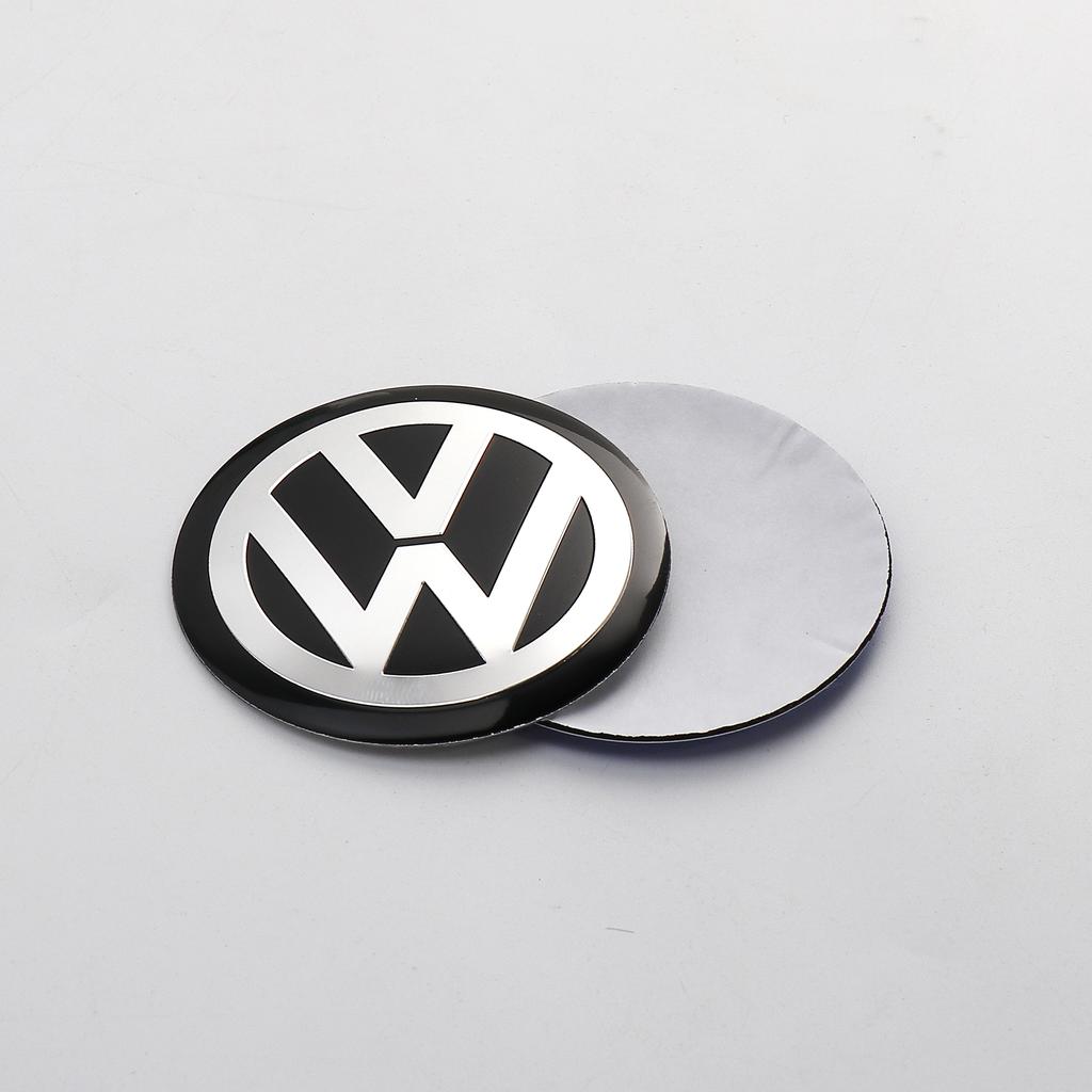 W1314PCS 56/60/65mm Car Wheel Center Hubcaps Sticker For Volkswagen GTI Polo Sharan Golf Scirocco Touran Touareg Jetta Tcross Tiguan